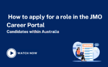 How to apply for a role in the JMO Career Portal