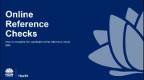 How to complete the candidate online reference check task